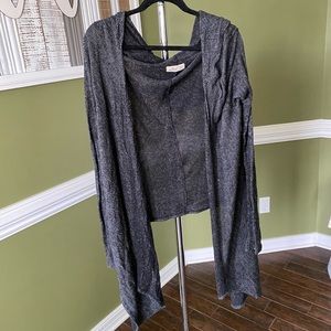 Hollister drak grey high/low cardigan